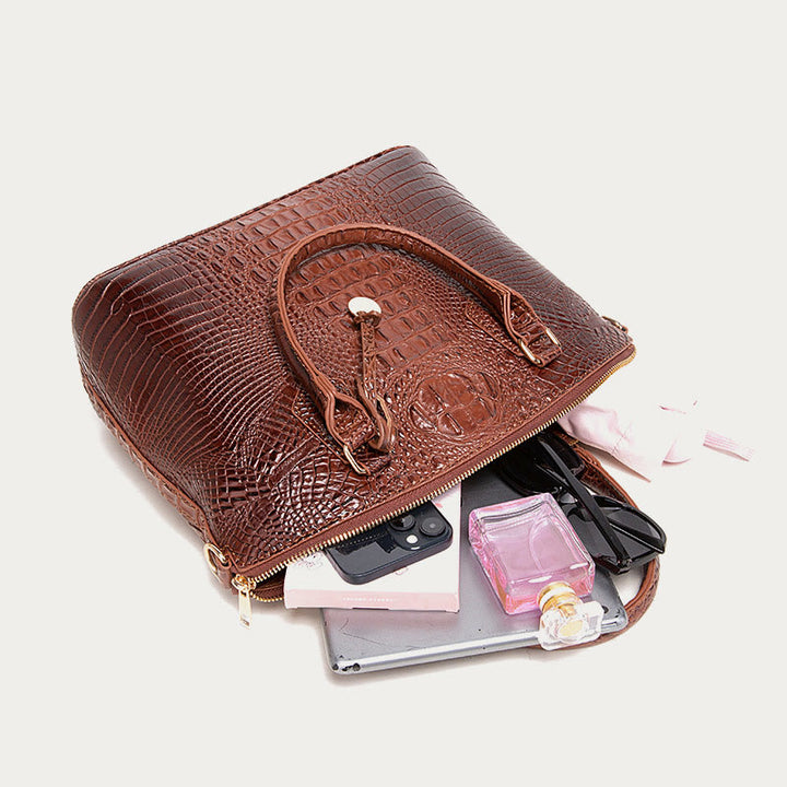 Tote For Women Daily Use Retro Crocodile Crossbody Bag - image 2