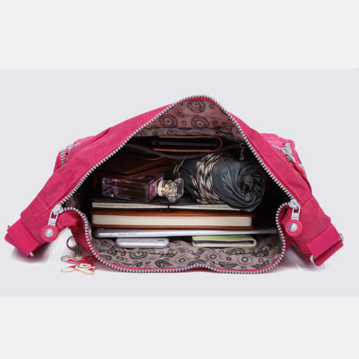 Crossbody Bag for Women Lightweight Multi-Pocket Casual Canvas Shoulder Purse