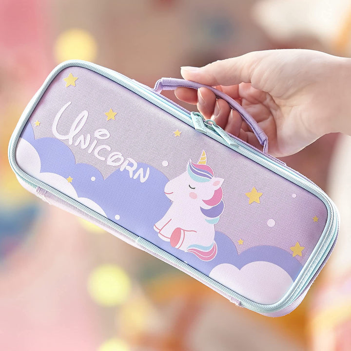 Cute Pencil Case For Kids Cartoon Style Roomy Case