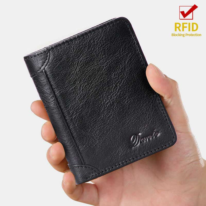 RFID Genuine Leather Vintage Card Holder Wallet