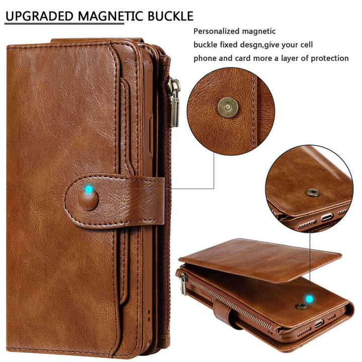 Vintagre Magnetic Detachable Wallet Case for iPhone