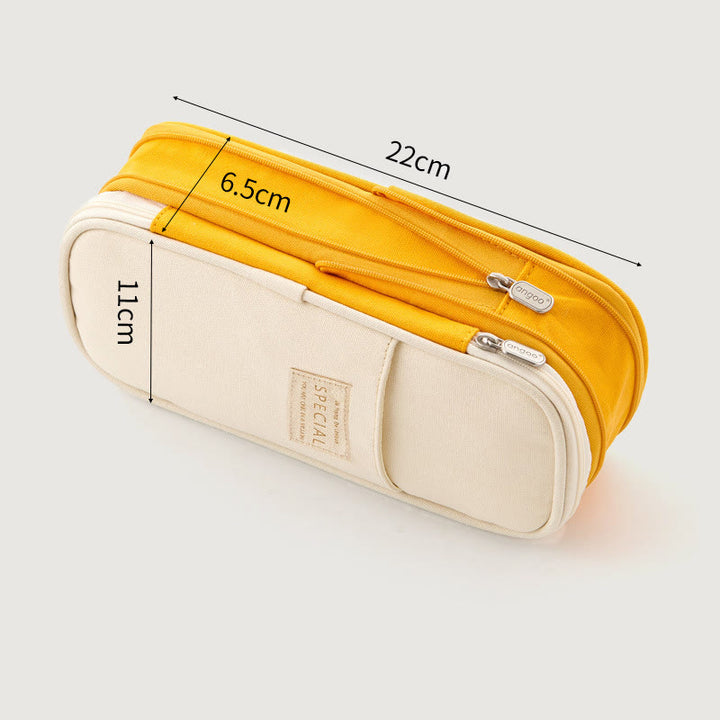 Pencil Case For Study Color Matching Large Capacity Pencil Bag