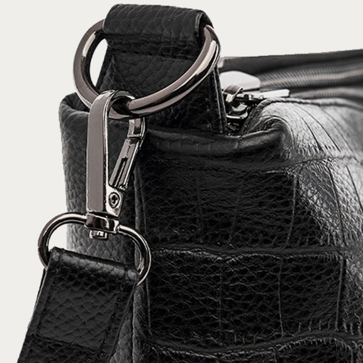 Simple Crossbody Bag For Women Crocodile Print Retro Daily Bag