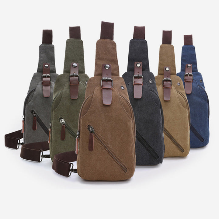 Multifunctional Vintage Canvas Sling Bag