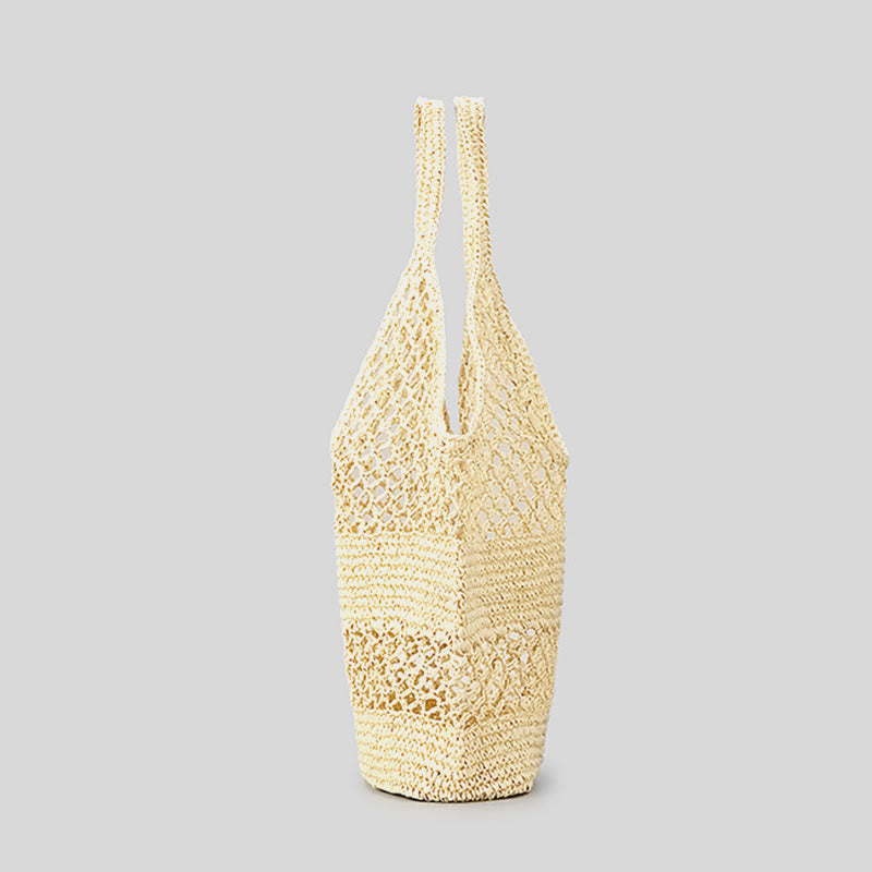 Beach Bag For Women Beach Holiday Hollow Woven Straw Bag