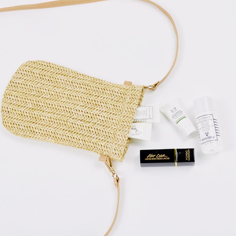 Handmade Straw Woven Phone Bag Mini Crossbody Bag