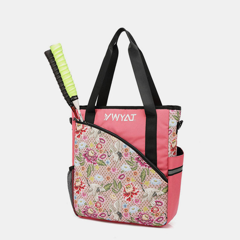 Tennis Shoulder Tote for Women Men Badminton Sling Bag Laptop Handbag - LightPink - image 0