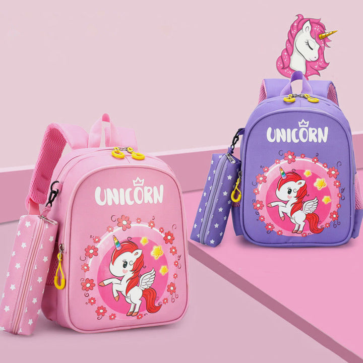 Backpack For Kids Cartoon Printing Cute Unicorn Kindergarten Schoolbag