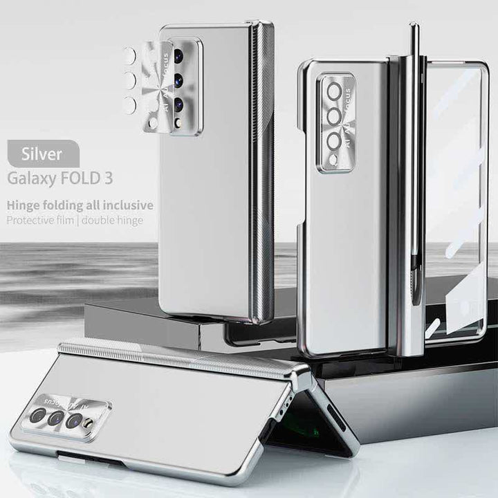 Magnetic Hinge Protection Phone Case for Galaxy Z Fold 3/4/5/6 with S Pen Holder