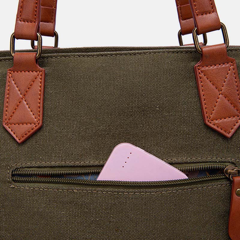 Women Tote Bags Large Capacity Multi Pocket Boho Shoulder Bag with Wallet