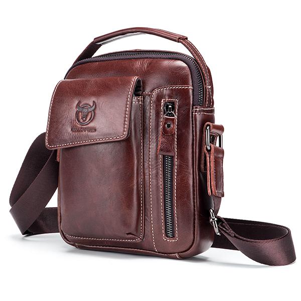 Genuine Leather Multifunctional Shoulder Bag