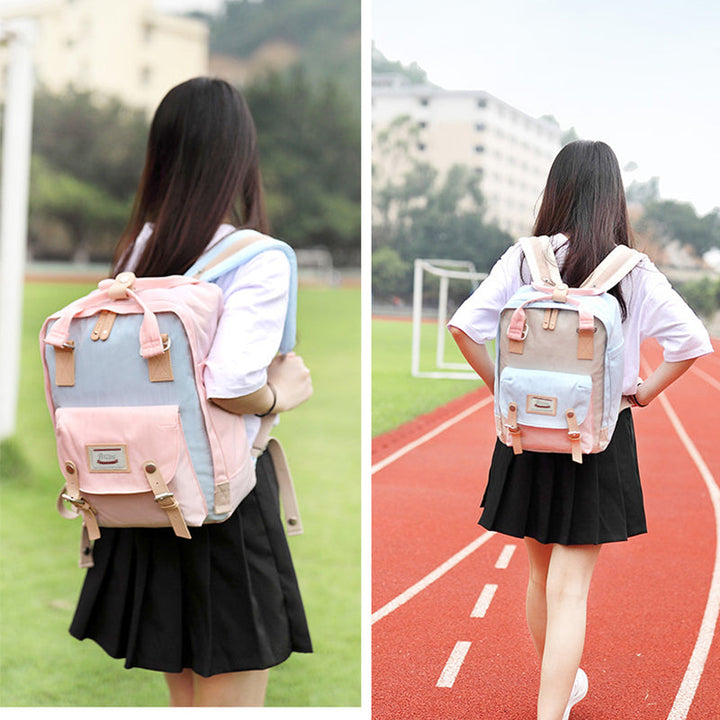 Large Multi-Pocket College Vinatge Travel Bakcpack