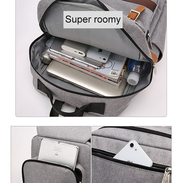 USB Charging Large Capacity School Backpack