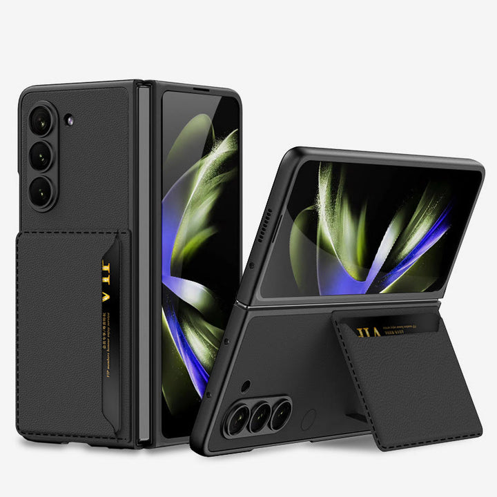 Samsung Z Fold 5 Foldable Clamshell Phone Case Card Holder Case