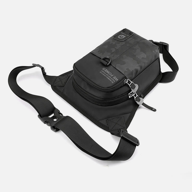 Outdoor Sports Purse For Men Durable Oxford Crossbody Leg Bag