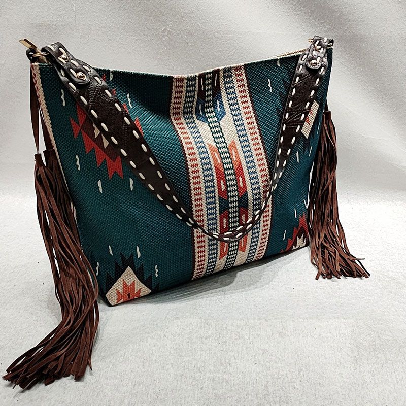 Women Tote Bag Fashion Bohemian Tassel Shoulder Bag Vintage Boho Handbags