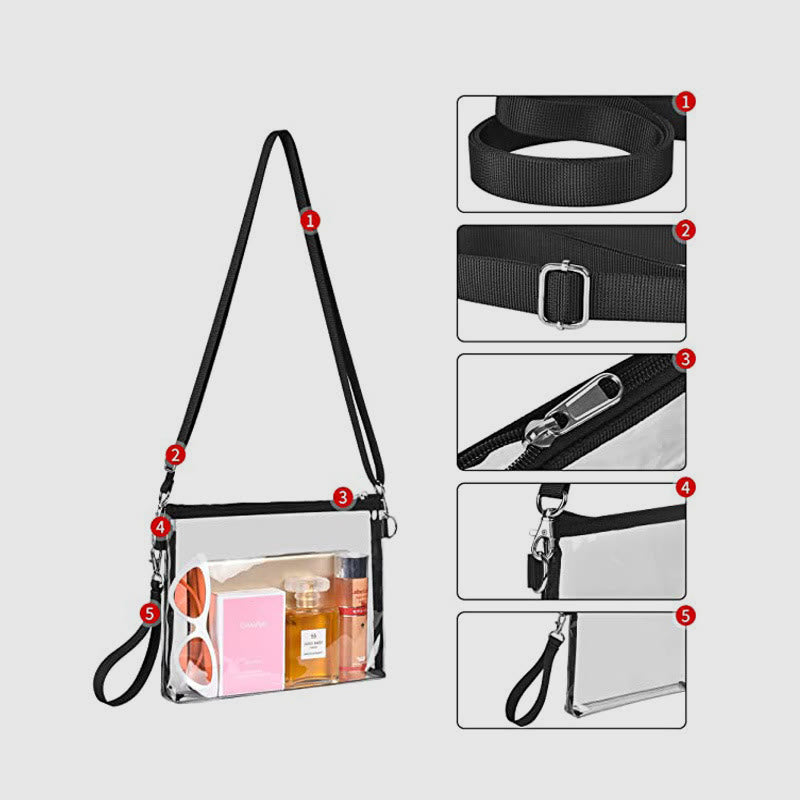 Transparent Phone Bag For Daily Use Waterproof Casual Money Purse