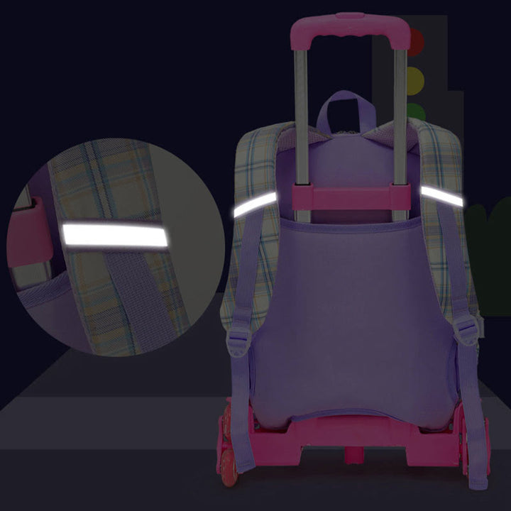 School Backpack For Kids Cute Pattern Rolling School Bag - image 6