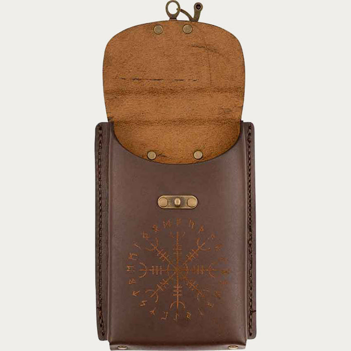 Medieval Waist Bag For Cosplay Retro Leather Phone Bag