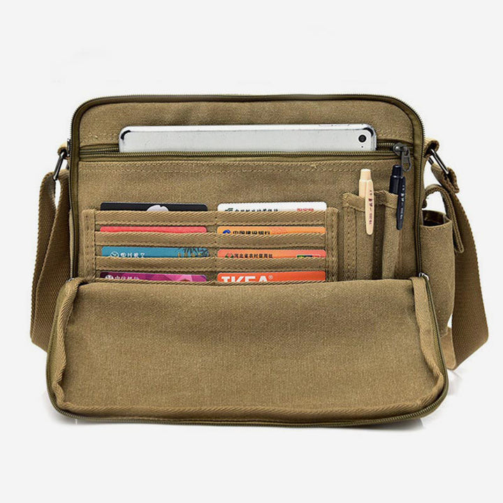 Large Capacity British Style Vintage Messenger Bag