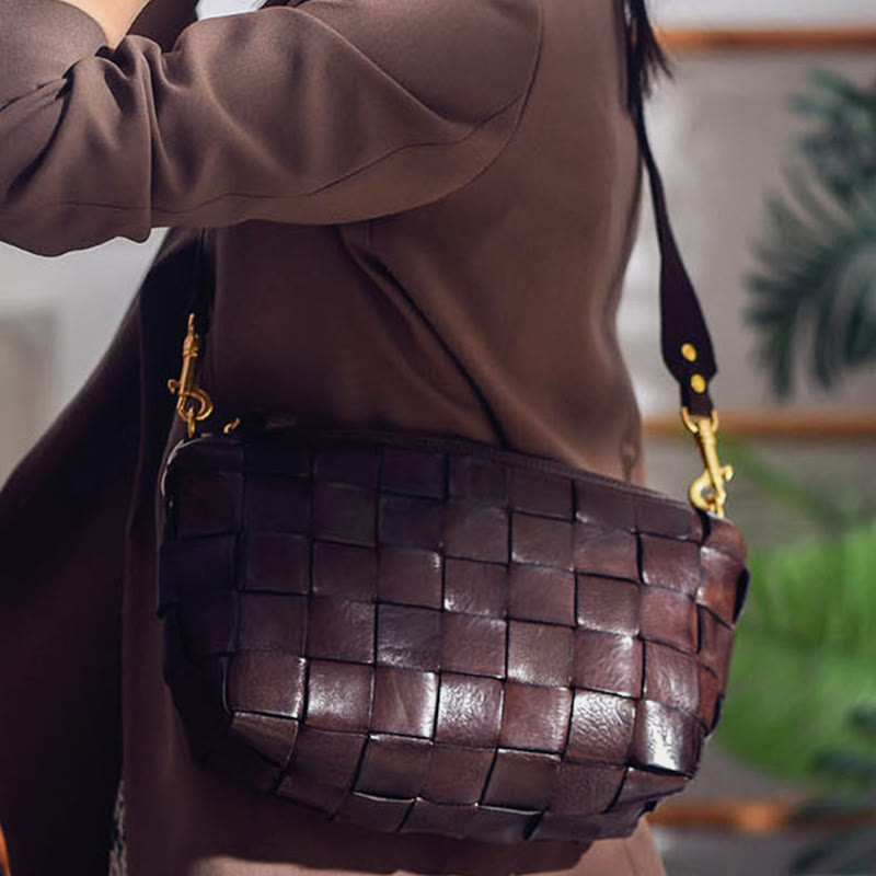 Crossbody Bag For Women Wide Strap Retro Large Capacity Bag