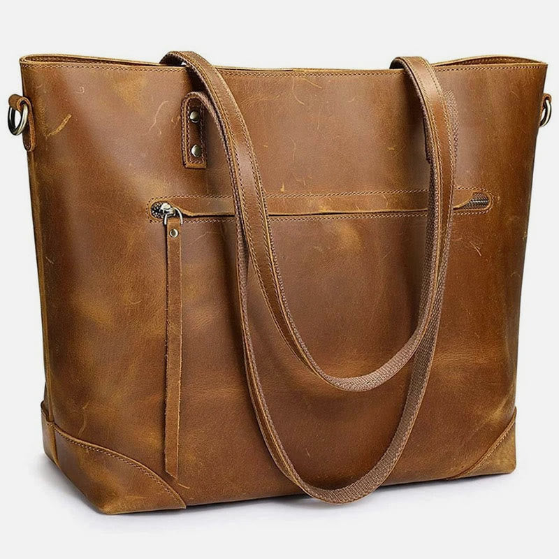 Retro Women Shoulder Bag Soft Vegan Leather Crossbody Travel Tote - Peru - image 0