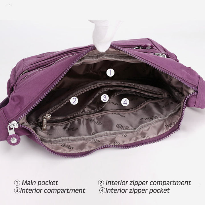 Multi-Pocket Large Capacity Waterproof Casual Crossbody Bag Shoulder Bag