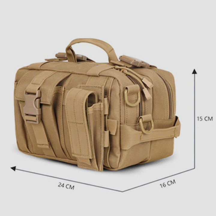 Men's Tactical Waist Bag Functional Crossbody Pouch EDC with Shoulder Strap