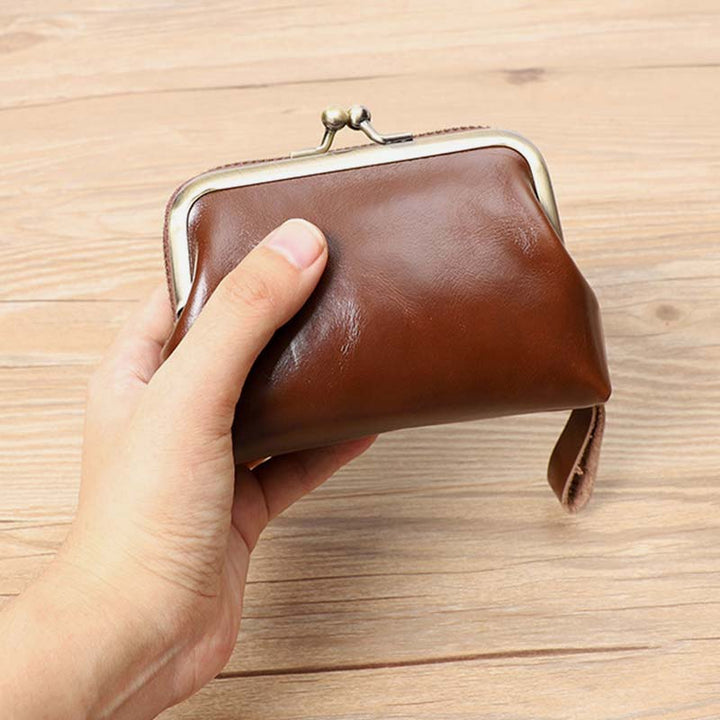 Retro Card Case Coin Purse Wallet Mini Handbag Zipper for Women - image 3