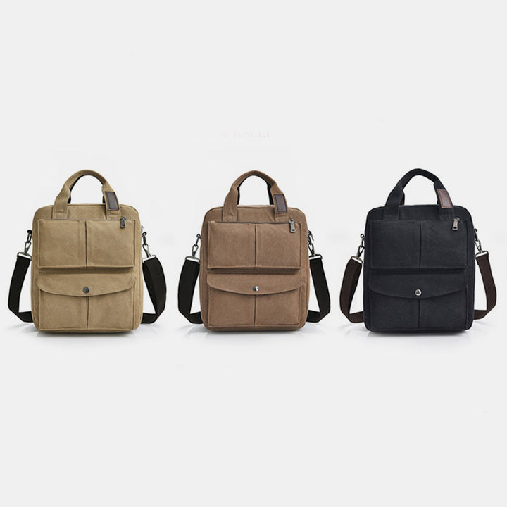 Multi-Carry Large Capacity Canvas Messenger Bag Handbag