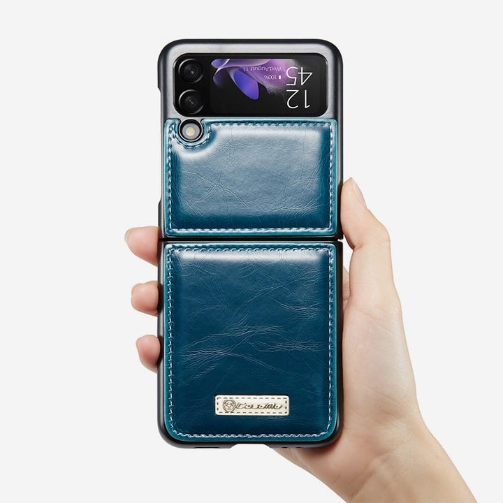 Samsung Galaxy Z Flip 3, Z Flip 4 Phone Case Handmade Leather Phone Bag