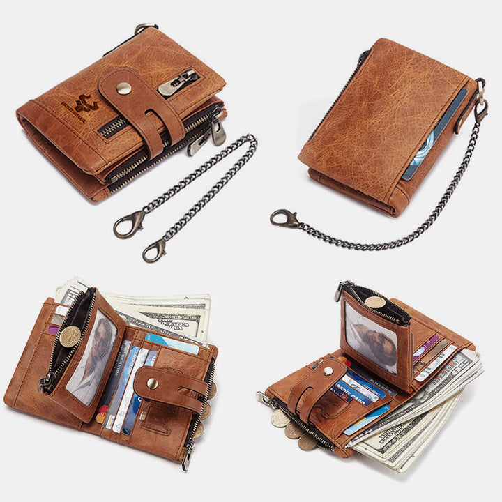 RFID Multifunctional Large Capacity Genuine Leather Wallet  - image 7