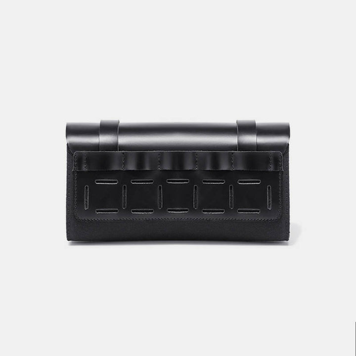 Motorcycle Tool Bag Universal Leather Motorbike Fork Bag Saddlebags Handlebar Bag
