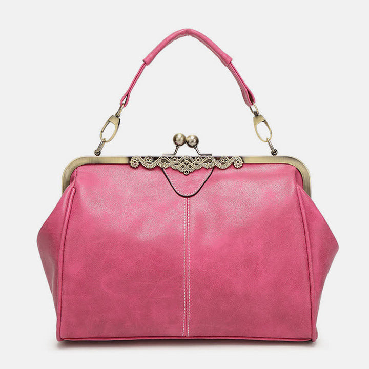 Large Capacity Retro Oil Wax Shoulder Bag