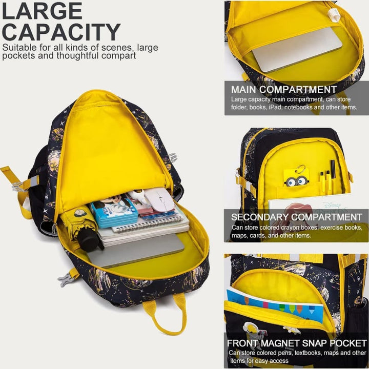 Backpack for Girls Embroidery School Bag with Lunch Box for Kids Teen