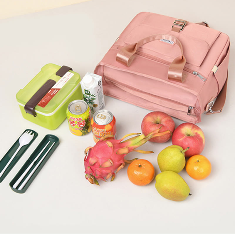 Tote For Outdoor Picnic Portable Multifunctional Waterproof Nylon Lunch Bag - image 2