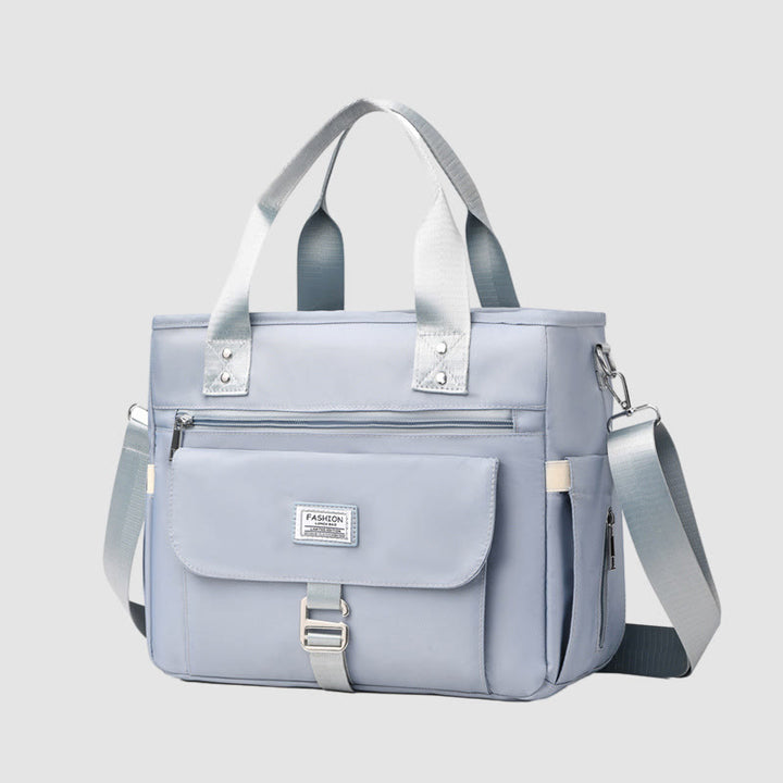 Tote For Outdoor Picnic Portable Multifunctional Waterproof Nylon Lunch Bag - LightBlue - image 25