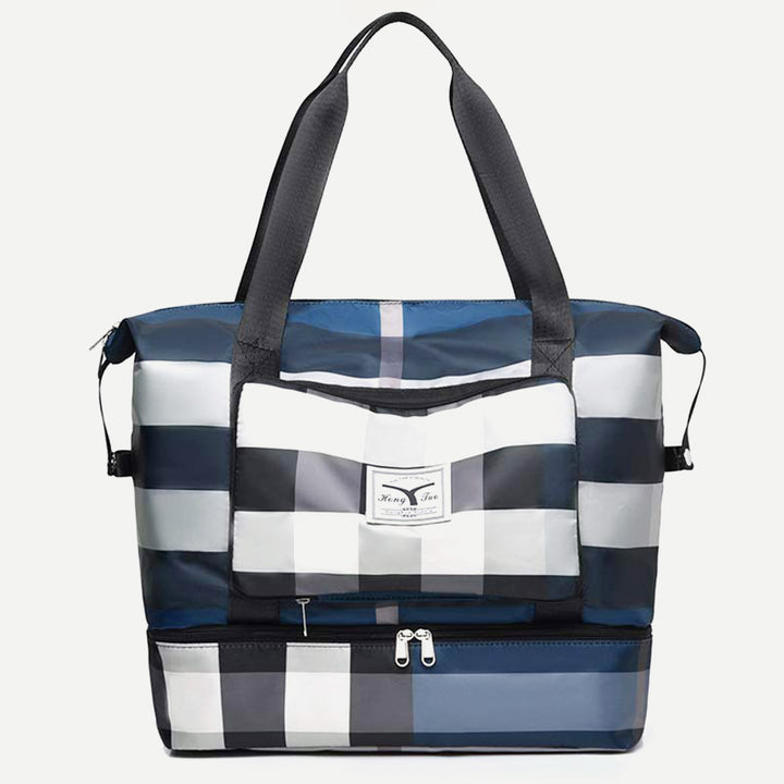 Travel Duffel Bag Sports Gym Shoulder Overnight Bag with Shoes Compartment