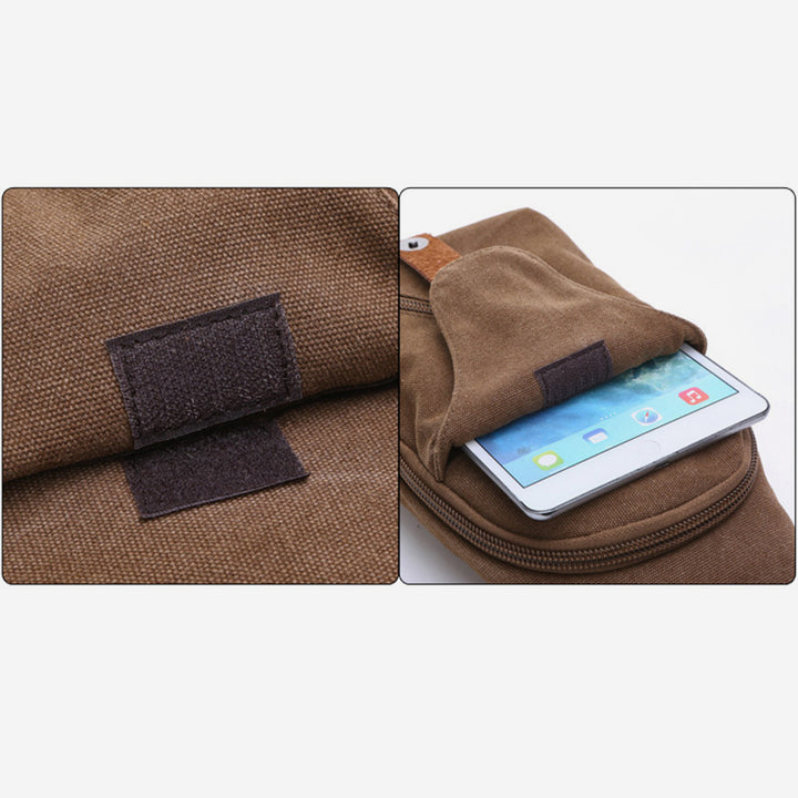 Multifunctional Vintage Canvas Sling Bag