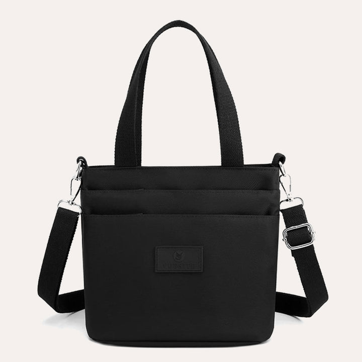 Functional Crossbody Bag Shoulder Bag Multi-pocket Lightweight Solid Color Handbag