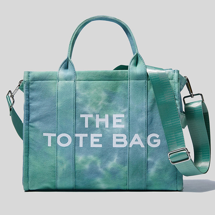 Women Satchel Top Handle Shoulder Purse Tie-dye Tote Crossbody Bag