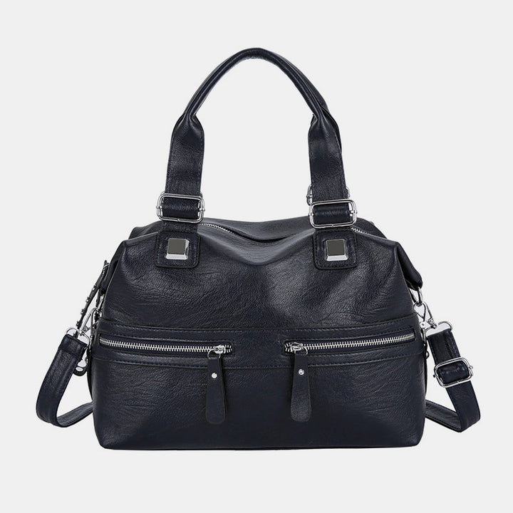 Large Capacity Durable Vintage Soft Leather Tote Bag