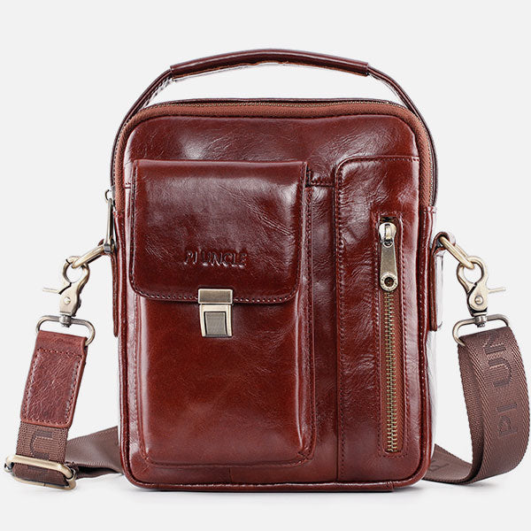 Large Capacity Multifunctional Leather Crossbody Bag