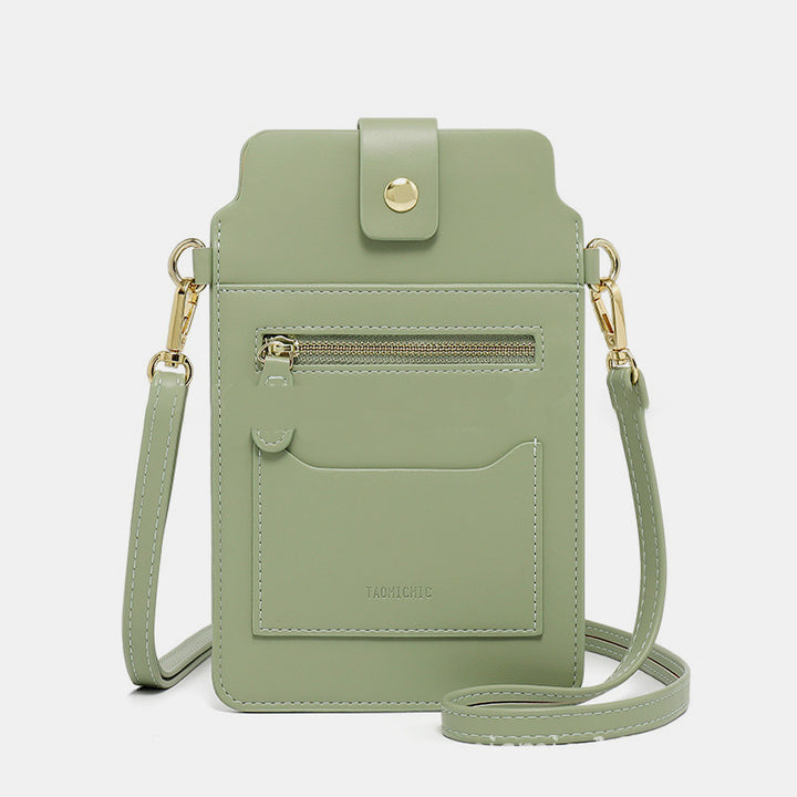 Elegant Crossbody Phone Bag With Touch Screen - YellowGreen - image 16