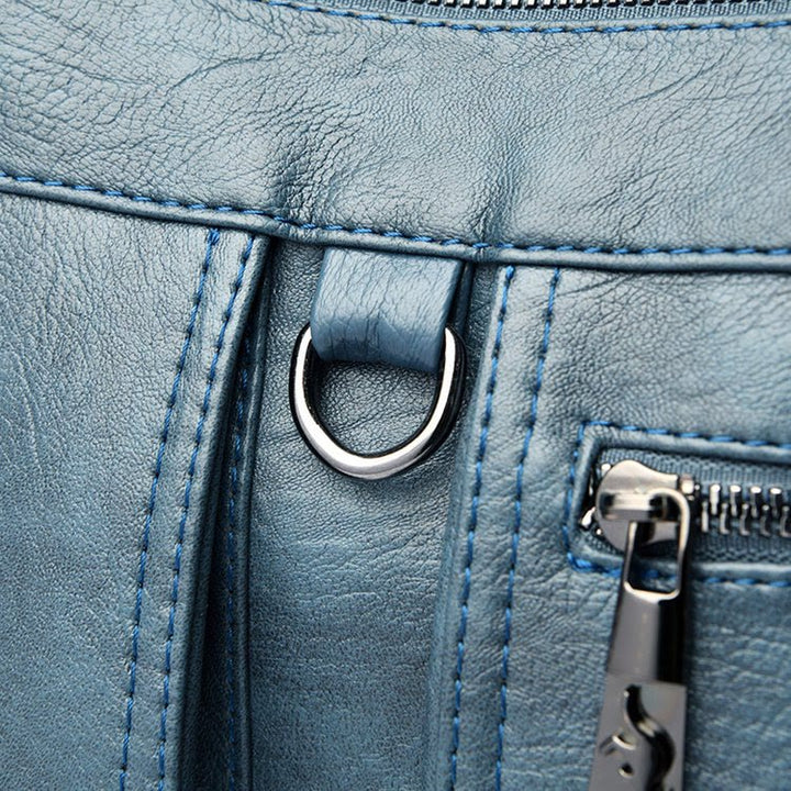 Solid Color Tote Convertible Backpack Shoulder Bag For Commuter - image 11