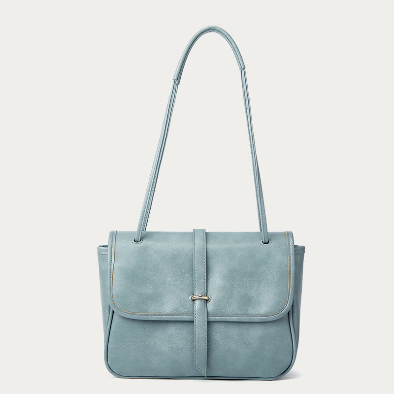 Shoulder Bag For Women Thicken Handle Straps Soft Leather Bag