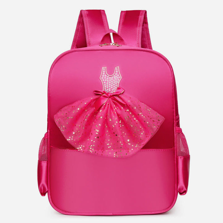 Girls Dance Backpack Ballerina Dress Decor Kids Dance Schoolbag