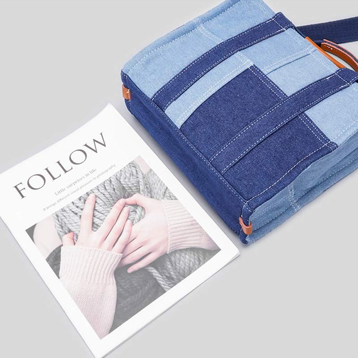 Fashion Women Handbags and Purse Ladies Denim Mini Tote Satchel