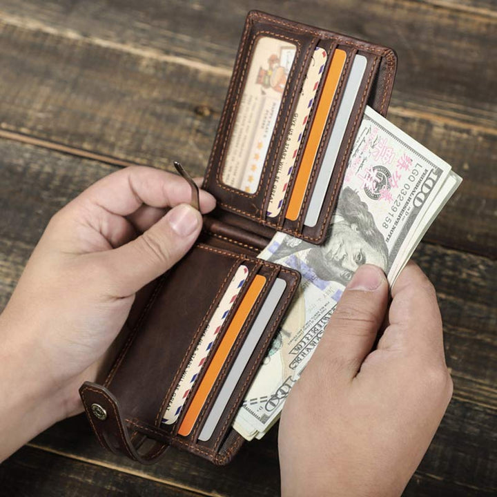 Bifold RFID Blocking Leather Wallet