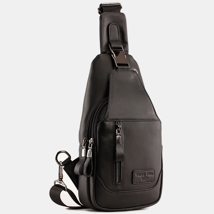 Vintage Genuine Leather Multi-function Sling Bag